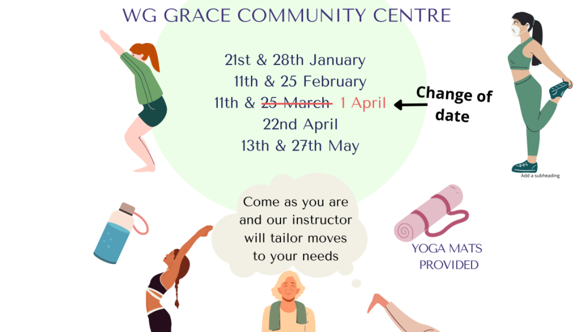 Colorful Yoga class flyer (NY Poster) square (80 × 80cm) March update
