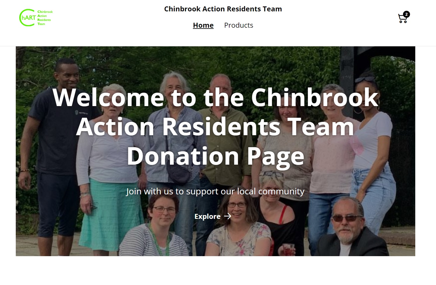 Donation page Donation page